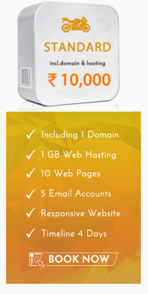 web design package standard in Gandhidham
