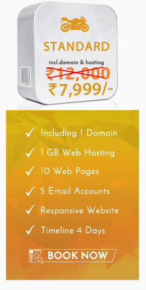 Web design package standard in Thane